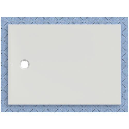 Receveurs de douche Geberit CleanFloor30 1400x42x1000 mm, avec voile d'étanchéité, blanc mat