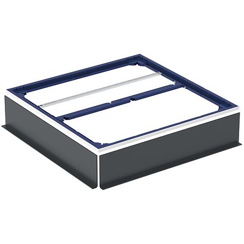 Cadre d'installation Duofix Geberit pour CleanFloor30 Receveurs de douche 1000x1000 mm pour cinq pieds