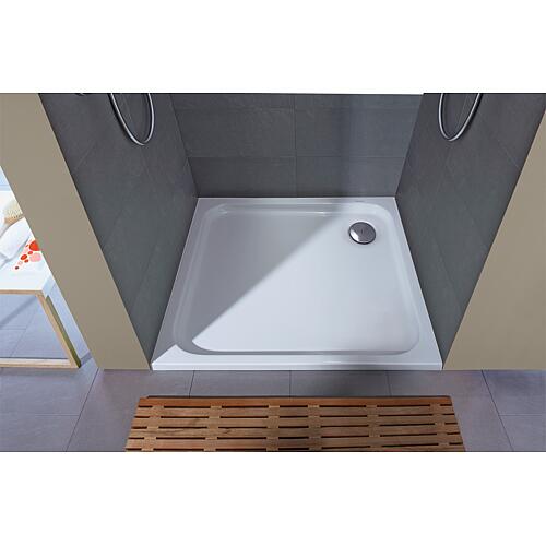 Receveurs de douche Duravit D-Code, carré, blanc, acrylique sanitaire Anwendung 2