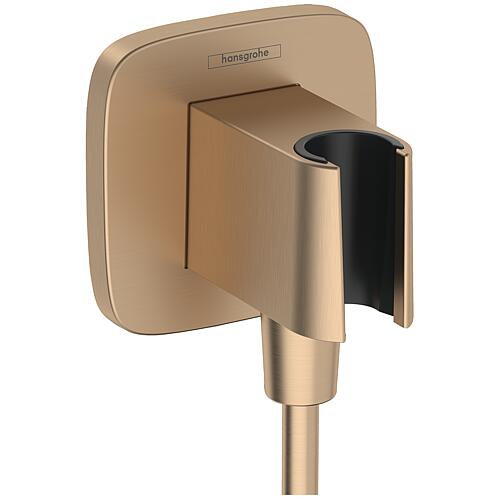 Coudes muraux pour flexible de douche hansgrohe FixFit Q avec support de douchette Standard 2