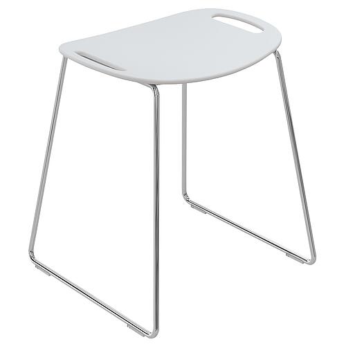 Tabouret de douche, blanc signal Standard 1
