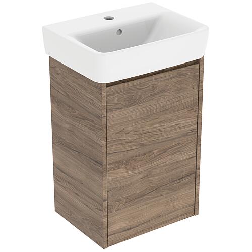 Meuble sous-vasque Renova Plan avec vasque en céramique de 450 mm de largeur Standard 3