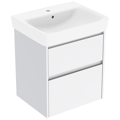 Meuble sous-vasque Renova Plan avec lavabo en céramique de largeur 600 mm
 Standard 1