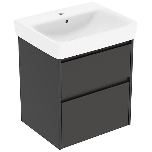 Meuble sous-vasque Renova Plan avec lavabo en céramique de largeur 600 mm
 Standard 2