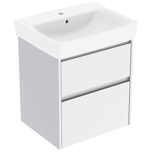Meuble sous-vasque Renova Plan avec lavabo en céramique de largeur 600 mm
 Standard 4