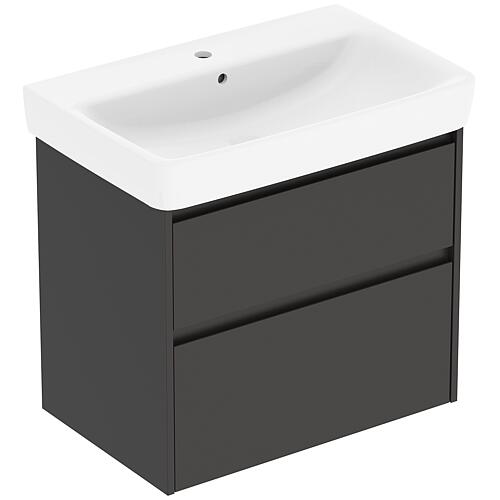 Meuble sous-vasque Plan Renova avec lavabo en céramique de 700 mm de largeur
 Standard 2