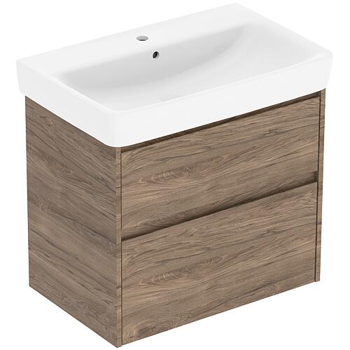 Meuble sous-vasque Plan Renova avec lavabo en céramique de 700 mm de largeur
 Standard 3