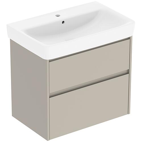 Meuble sous-vasque Plan Renova avec lavabo en céramique de 700 mm de largeur
 Standard 5