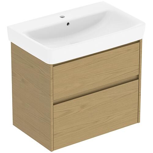 Meuble sous-vasque Plan Renova avec lavabo en céramique de 700 mm de largeur
 Standard 7