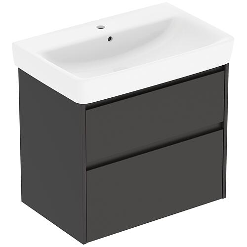 Meuble sous-vasque Renova Plan avec vasque en céramique de 750 mm de largeur
 Standard 2