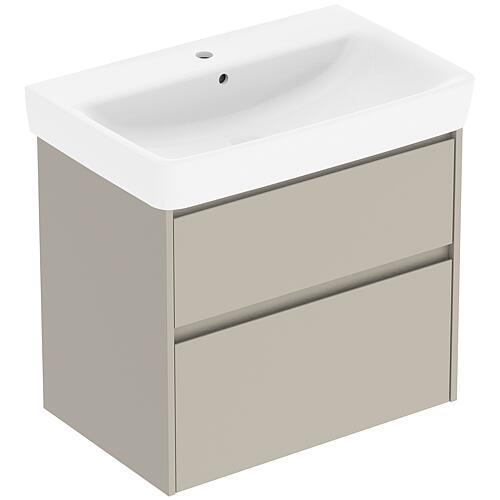 Meuble sous-vasque Renova Plan avec vasque en céramique de 750 mm de largeur
 Standard 5