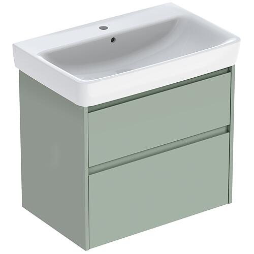Meuble sous-vasque Renova Plan avec vasque en céramique de 750 mm de largeur
 Standard 6