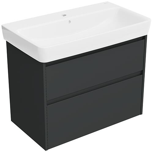 Meuble sous-vasque Plan Renova avec vasque en céramique de 850 mm de largeur
 Standard 2