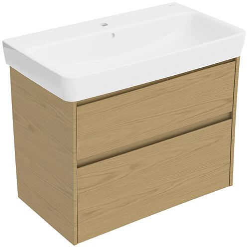 Meuble sous-vasque Plan Renova avec vasque en céramique de 850 mm de largeur
 Standard 7