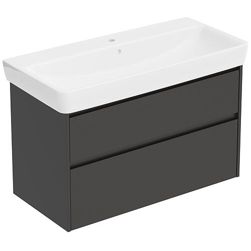 Meuble sous-vasque Plan Renova avec lavabo en céramique, largeur 1 000 mm
 Standard 2