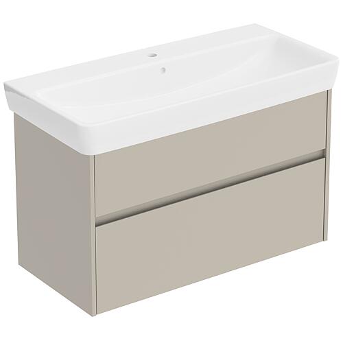 Meuble sous-vasque Plan Renova avec lavabo en céramique, largeur 1 000 mm
 Standard 5