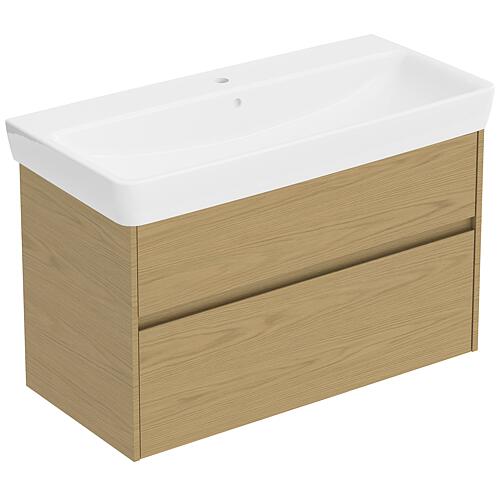 Meuble sous-vasque Plan Renova avec lavabo en céramique, largeur 1 000 mm
 Standard 7