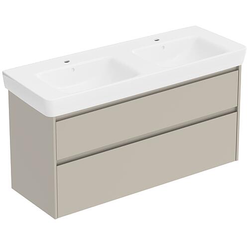 Meuble sous-vasque Plan Renova avec double vasque en céramique, largeur 1 300 mm Standard 5