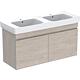 Meuble sous-vasque avec double vasque en céramique, largeur 1300 mm Standard 3