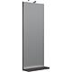 Miroir ELYP avec éclairage + Tablettes anthracite Brillant, 350x900mm 350x900mm