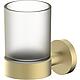 Porte-verre Eldrid avec support mural couleur laiton bronze clair