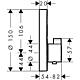 Mitigeur thermostatique encastré Hansgrohe ShowerSelect, pour 2 fonctions Standard 3