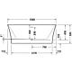 Baignoire DuraSenja paroi avant Standard 2