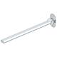 Barre d'appui pliante Elida 2.0 blanc mat chromé lxhxp:30x60x750mm
