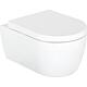 WC suspendu à fond creux Seja lxhxp : 365x330x550 mm Standard Céramique blanche