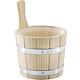 Seau en bois avec louche pour sauna Standard 1