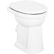 WC sur pied à fond plat Geberit Renova Comfort, surélevé LxHxP : 355x490x470mm, sortie horizontale, blanc Standard 2
