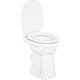 WC sur pied à fond plat Geberit Renova Comfort, surélevé LxHxP : 355x490x470mm, sortie horizontale, blanc Standard 3