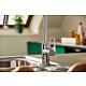 Mitigeur d'évier Grohe BauFlow avec bec extractible, poignée latérale