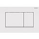 Plaques de commande Sigma 20 Square, pour rinçage à 2 quantités
 Standard 5