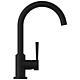 Mitigeur d'évier Malleo Bec orientable, Saillie 185 mm noir mat