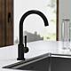 Mitigeur d'évier Malleo Bec orientable, Saillie 185 mm noir mat