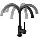Mitigeur d'évier Malleo Bec orientable, Saillie 185 mm noir mat