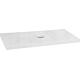 Console Blata imitation ciment blanc avec support. WT perçage avec support 1200x56x510 mm