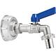 Kit Adaptateur IBC Geka plus avec vanne de vidange à bille Standard 1