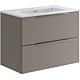 Ensemble meubles de salle de bain BALI 2.0 Céramique WT, gris Londres laqué 2 tiroirs largeur 810 mm