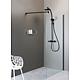 Walk-In Ennai 6mm avec profil mural + barre ronde Standard 2