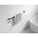 Porte-serviette de bain Keuco Reva 800 mm noir mat