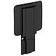 Siège de douche rabattable Hewi Système 950 avec support mural, l x p : 350 x 370 mm, noir profond