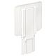 Siège de douche rabattable Hewi Système 950 avec support mural, l x p : 350 x 370 mm, blanc de sécurité