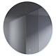 Miroir LED Kludi Luma rond avec interrupteurs tactiles et antibuée, 800x800x3mm