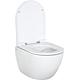 Pack combiné Elanda II WC suspendu à fond creux, blanc, sans rinçage + Abattant WC Softclose