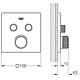 Thermostat encastré Grohtherm SmartControl, Rosace ø 158 mm, avec 2 vannes d'arrêt Anwendung 1