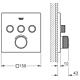 Thermostat encastré Grohtherm SmartControl, Rosace ø 158 mm, avec 3 vannes d'arrêt Anwendung 1