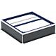 Cadre d'installation Duofix Geberit pour CleanFloor30 Receveurs de douche 900x900 mm pour cinq pieds