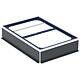 Cadre d'installation Duofix Geberit pour CleanFloor30 Receveurs de douche 1200x800 mm pour sept pieds